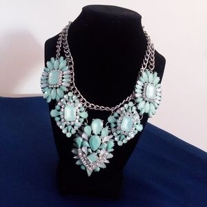 Silver & Teal Necklace